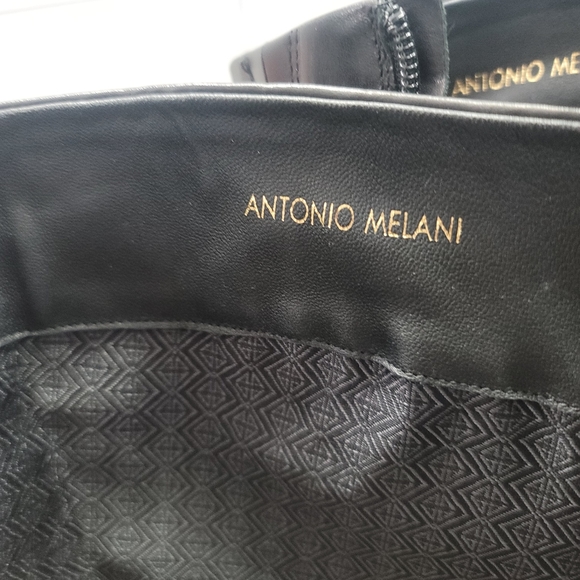 Antonio Melani Kovvaa Logo Embossed Emblem Tall Riding Boots - Picture 12 of 13